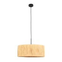 Steinhauer HanglampSparkled Light zwart met strokleurige kap Ø 50cm - 3754ZW