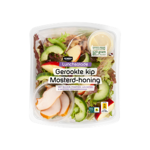 Jumbo Lunchsalade Gerookte Kip Mosterd-Honing 250 g bij Jumbo
