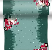 Duni dunicel 3-in-1 tafelloper jolly journey 40x480cm groen Duni dunicel 3-in-1 tafelloper jolly journey 40x480cm groen
