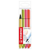 Stabilo pointmax pastel - hardtip fineliner - set met 4 stuks