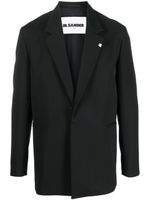 Jil Sander blazer à détail de broche - Noir - thumbnail