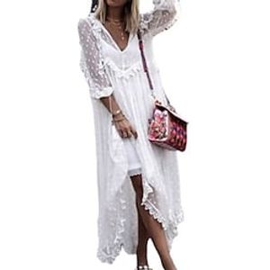 KILIG Dames Zomerjurk Lange Elegante Zomer Halterjurk Bruiloftsgasten