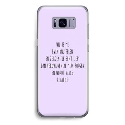 Relatief: Samsung Galaxy S8 Plus Transparant Hoesje