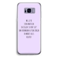 Relatief: Samsung Galaxy S8 Plus Transparant Hoesje