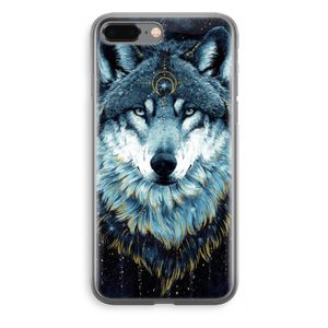 Darkness Wolf: iPhone 8 Plus Transparant Hoesje