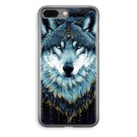 Darkness Wolf: iPhone 8 Plus Transparant Hoesje