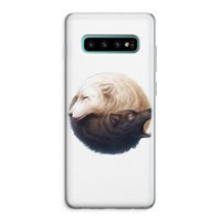 Yin Yang Wolves: Samsung Galaxy S10 Plus Transparant Hoesje
