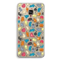 Kleurrijke katten: Samsung Galaxy A3 (2016) Transparant Hoesje