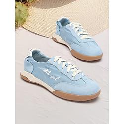 lichtblauwe retro casual sneakers - comfortabele en trendy veterschoenen voor dagelijks gebruik Lightinthebox