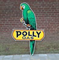 Polly Gas Groot Metalen Bord - Reproductie