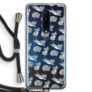 Poezen: OnePlus 7 Pro Transparant Hoesje met koord