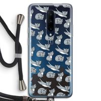 Poezen: OnePlus 7 Pro Transparant Hoesje met koord