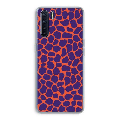 Purple Giraffe: Oppo A91 Transparant Hoesje