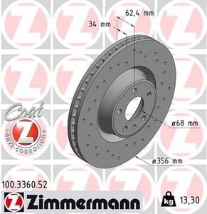 Remschijf SPORT REMSCHIJF COAT Z 100336052