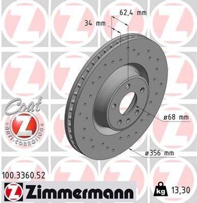 Remschijf SPORT REMSCHIJF COAT Z 100336052