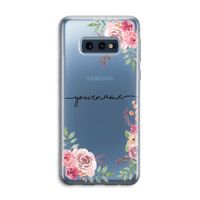 Rozen: Samsung Galaxy S10e Transparant Hoesje