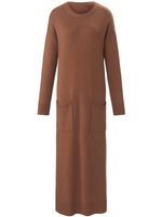 Tricotjurk van 100% kasjmier met hoge ronde hals Van include beige