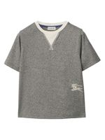 Burberry Kids t-shirt en coton à motif EKD - Gris