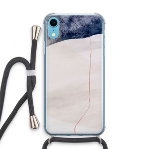 Stone White: iPhone XR Transparant Hoesje met koord