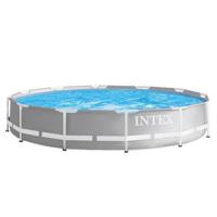 Intex 26710NP Prism Frame Zwembad 366x76 cm Grijs