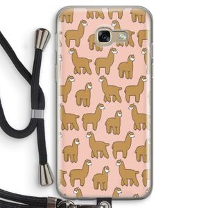 Alpacas: Samsung Galaxy A5 (2017) Transparant Hoesje met koord
