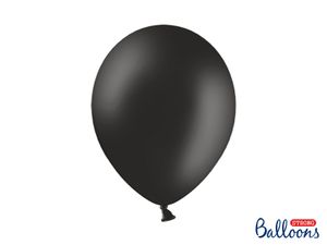 Pastel Ballonnen Zwart (50st)