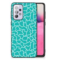 Samsung Galaxy A33 5G Leuk Telefoonhoesje Cracks Blue