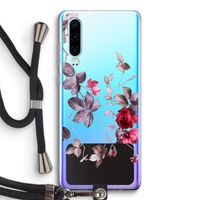 Mooie bloemen: Huawei P30 Transparant Hoesje met koord