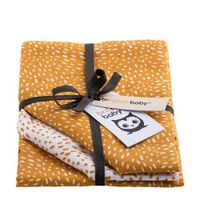 Briljant Baby Minimal Dots hydrofiel luier - set van 3 oker - thumbnail