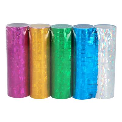 Set 5 Rollen papieren serpentines Holografisch