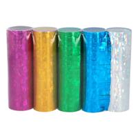 Set 5 Rollen papieren serpentines Holografisch