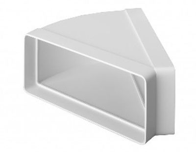 Horizontale bocht 45° - 220x90mm