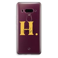 Amber Script: HTC U12+ Transparant Hoesje