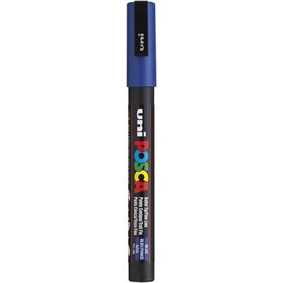 Uni-Posca Posca marker, afm pc-3m, lijndikte 0,9-1,3 mm, fijn, blauw, 1 stuk