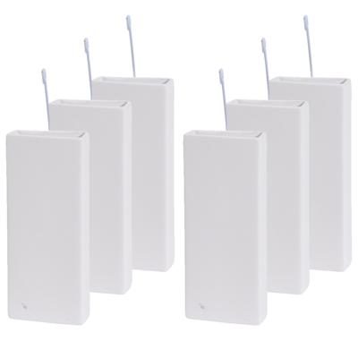 Waterverdamper radiator - 6x - wit - 20 cm - dolomiet - luchtbevochtiger