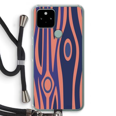 Bast A: Pixel 5 Transparant Hoesje met koord