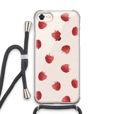 Framboosjes: iPhone 7 Transparant Hoesje met koord