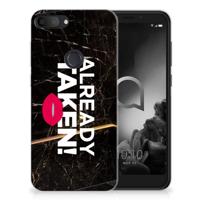 Alcatel 1S (2019) | Siliconen hoesje | met naam Already Taken Black