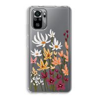 Painted wildflowers: Xiaomi Redmi Note 10S Transparant Hoesje