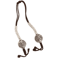 Mala Counters with Flowers Verzilverd (10 cm) - thumbnail