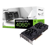 PNY Nvidia GeForce RTX 4060 Ti Videokaart VERTO Dual Fan 16 GB GDDR6-RAM PCIe x16 HDMI, DisplayPort NVIDIA G-Sync , Vulkan - thumbnail