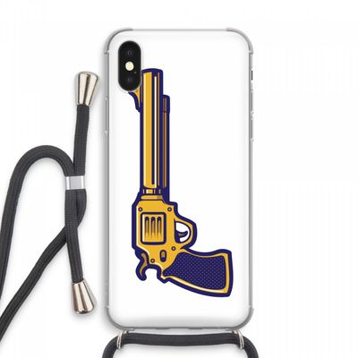 Pew Pew Pew: iPhone XS Max Transparant Hoesje met koord