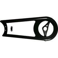 Herrmans kettingscherm staal 48 tands glans zwart incl. bevestiging - thumbnail