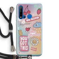 Positivity: Huawei P20 Lite (2019) Transparant Hoesje met koord