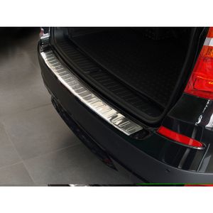 RVS Bumper beschermer passend voor BMW X3 2010-2014 'Ribs' AV235740