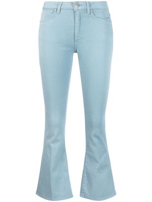 DONDUP jean évasée à patch logo - Bleu