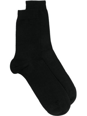 Falke chaussettes en laine vierge - Noir