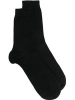 Falke chaussettes en laine vierge - Noir