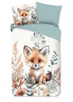 Good Morning Kinderdekbedovertrek "vos" - Multi - (140x200/220 cm) - Katoen
