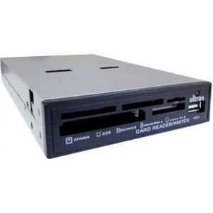 Ultron Reader UCR 75in1 + USB Port 3.5" geheugenkaartlezer Zwart